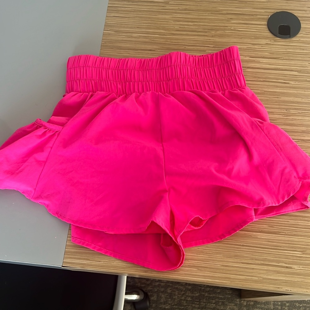 Size small hot pink flowy shorts with pockets